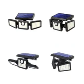MX-W771A SENSÖRLÜ 3 MODLU 74 LEDLİ SOLAR AYDINLATMALI DUVAR LAMBASI (5047) - 2
