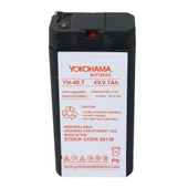 YOKOHAMA YH-40.7 4 VOLT - 0.7 AMPER KURU AKÜ (34X22X64 MM) (5047) thumbnail 3