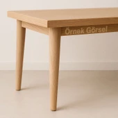 Bohem 75cm Masa Ayağı 4 ADET Ham Doğal Ahşap Boyasız Bağlantı Aparatlı Mobilya Kanepe Sehpa Ayakları thumbnail 5