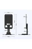 ENASHOP Katlanabilir Telefon Tutucu Stand Yuvarlak Tabanlı CM-074 - 5