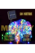 MENFRY Solar Enerjili Neon Rgb Led Dış Mekan Bahçe Teras Balkon Ağaç Aydınlatması Animasyonlu(10 METRE) - 1