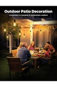 MENFRY Taşınabilir Şarjlı Led Ampül Outdoor Kamp Bahçe Lambası 10W Askılı Kırılmaz Led Işık - 4