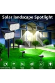 MENFRY Solar Güneş Enerjili Yer Armatürü Bahçe Ağaç Duvar Aydınlatma Sensörlü Saplamalı Led Işık - 3