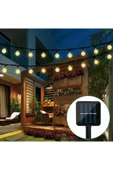 MENFRY Solar Enerjili Led Kristal Küre Işıklar Su Geçirmez Bahçe Balkon Ağaç Aydınlatma 10mt (80 TOP LED) - 3