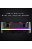 Horasan Ticaret RGB Aydınlatmalı Su Geçirmez IPX5 Bluetooth Hoparlör - Tip C Mekanik Tuşlar - 2