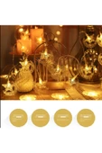 ENASHOP Dekor Ramazan Süsleme Işığı Gün Işığı Ay Yıldız Sarı yaldız - 2