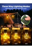 MENFRY Taşınabilir Şarjlı Led Ampül Outdoor Kamp Bahçe Lambası 10W Askılı Kırılmaz Led Işık - 2