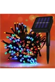 MENFRY Solar Enerjili 10 Metre 100 Ledli 8 Animasyonlu Bahçe Balkon Teras Aydınlatma Dekor Işık - 2