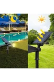 MENFRY Solar Güneş Enerjili Kazıklı Yer Armatürü Gün Işığı Ağaç Duvar Bahçe Aydınlatma Işık - 3