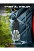MENFRY Taşınabilir Şarjlı Led Ampül Outdoor Kamp Bahçe Lambası 10W Askılı Kırılmaz Led Işık - 3