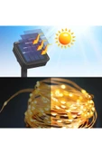 Horasan Ticaret Güneş Enerjili 20 Metre 8 Mod Gün Işığı LED Işık Şeridi - 1