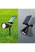 MENFRY Solar Güneş Enerjili Kazıklı Yer Armatürü Gün Işığı Ağaç Duvar Bahçe Aydınlatma Işık - 2