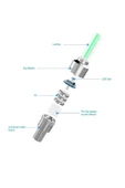 Ksmart 2 Çift (4 Adet) Led Işıklı Hareket Sensörlü Kırmızı Işıklı Bisiklet Araba Motor Sibop Kapağı Lambası - 5
