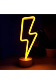 Premium Ticaret Neon Işıklı Şimşek Masa Gece Lambası Tarzını konuştur, ışığını yansıt! - 2