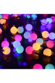 MENFRY Solar Güneş Enerjili Rgb Led 7 Metre 50 Led Top Beyaz Top Bahçe Aydınlatma Led Işık - 3