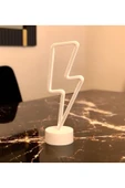 Premium Ticaret Neon Işıklı Şimşek Masa Gece Lambası Tarzını konuştur, ışığını yansıt! - 3