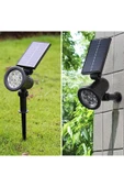 MENFRY Solar Güneş Enerjili Kazıklı Yer Armatürü Gün Işığı Ağaç Duvar Bahçe Aydınlatma Işık - 1