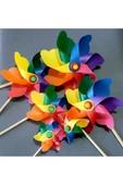 KARDEŞLER OYUNCAK Adet Rüzgar Gülü Gökkuşağı 25 Cm - 2
