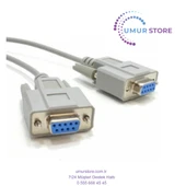 9 Pin Seri RS232 Com Port Dişi Dişi Kablo 1.5 Metre thumbnail 1