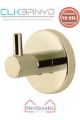 ÇELİK BANYO Paslanmaz Pirinç Flora Tekli Askılık Altın Sarı Gold thumbnail 1