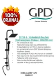 GPD DST19-3-S Yönlendiricili Duş Seti (Tek Fonksiyonlu El Duşu + 200X200) thumbnail 4