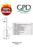GPD DST19-3-S Yönlendiricili Duş Seti (Tek Fonksiyonlu El Duşu + 200X200) thumbnail 5