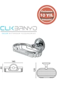 ÇELİK BANYO SÜMBÜL TEL SABUNLUK ROZETLİ thumbnail 2