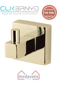ÇELİK BANYO Paslanmaz Pirinç Tamay Tekli Askılık Altın Sarı Gold thumbnail 1