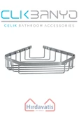 ÇELİK BANYO Selen 304 Tekli 19x19cm Sabunluk Şampuanlık Ve Köşe Süngerlik thumbnail 1