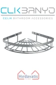 ÇELİK BANYO Zirve 304 Tekli 19x19cm Sabunluk Şampuanlık Ve Köşe Süngerlik thumbnail 1