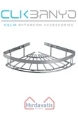 ÇELİK BANYO Zirve 304 Tekli 19x19cm Sabunluk Şampuanlık Ve Köşe Süngerlik thumbnail 3