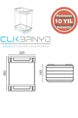 ÇELİK BANYO Taci Ikili 22X15 Sabunluk ve Şampuanlık thumbnail 2