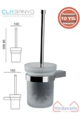 ÇELİK BANYO Paslanmaz Pirinç Titanik Klozet Fırçası thumbnail 1