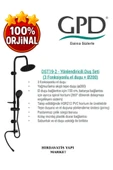 GPD DST19-2-S Yönlendiricili Duş Seti (3 Fonksiyonlu El Duşu + Ø200) - 4