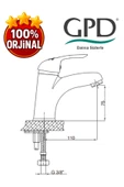 GPD Adrio MLT120 Tek Su Girişli Lavabo Bataryası - 2