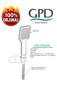 GPD DST37 Askılı Duş Seti (Tek Fonksiyonlu 80X125) - 7