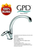 GPD MTE120 -Adrio Serisi Tek Gövde Evye Mutfak Bataryası-2Adet FKM01 Filitreli Ara Musluk-GPD - 2