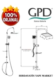 GPD DST19-3 Yönlendiricili Duş Seti (Tek Fonksiyonlu El Duşu + 200X200) - 3