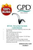 GPD Adrio MTT120 Tek Su Girişli Tek Gövde Lavabo Bataryası - 4