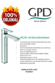 GPD Pedra MSL160 Set Üstü Lavabo Bataryası - 4