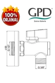 GPD FKM01 Filtreli Ara Musluk - 2