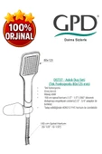 GPD Adrio MTA120 Tam Ankastre Banyo Bataryası- DST37 - Askılı Duş Seti - 4