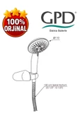 GPD DST43 Askılı Duş Seti (3 Fonksiyonlu Ø110) - 7