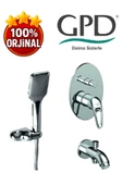 GPD Adrio MTA120 Tam Ankastre Banyo Bataryası- DST37 - Askılı Duş Seti - 1