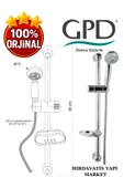 GPD DST16 Sürgülü Duş Seti (3 Fonksiyonlu Ø75) - 8