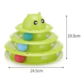 Kedi Başlıklı 3 Katlı Kedi Oyuncağı - 5