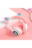 STN-28 Pembe Kulak Üstü Kablosuz Bluetooth Kulaklık - 3