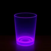 PartyGlow Neon Mor Bardak 8.5 x 10.5 cm - 1