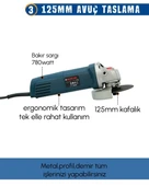 Elektrikli 5 Lİ Grup Set (4 lü Makine Seti Kırıcı Delici, 13mm Darbeli Vidalama Matkap, 125mm Avuç Taşlama, Dekupaj Testere + MMA777 İnverter Kaynak Makinesi)  EEA433 - 4