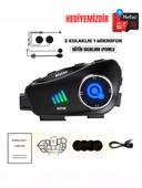 Motorcular için Su Geçirmez Kameralı Bluetooth Intercom | Çoklu Bağlantı, Mikrofon & Çift Kulaklık, HD Kayıt thumbnail 2